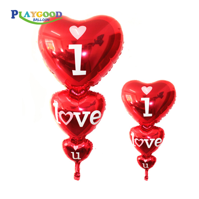 Wholesale Balloon Wedding Balloon Decoration Layout Red Strings Love Heart Balloon Baloon