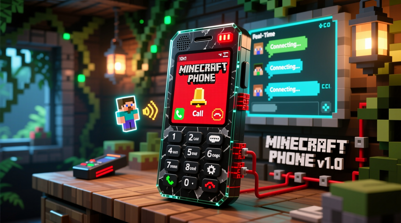 how to build a functional cell phone in minecraft step by step guide for creative in game communication