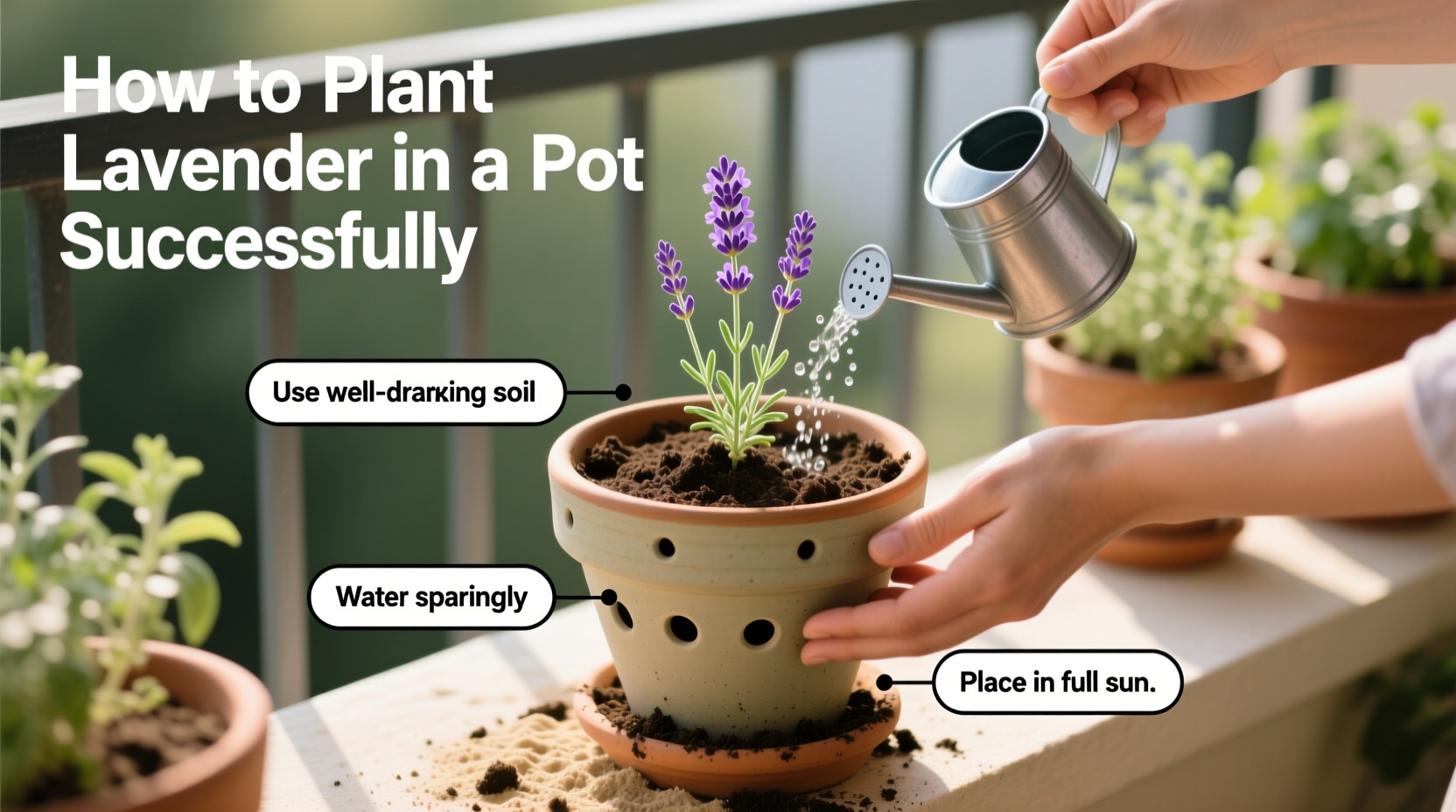 How to Plant Lavender in a Pot Successfully