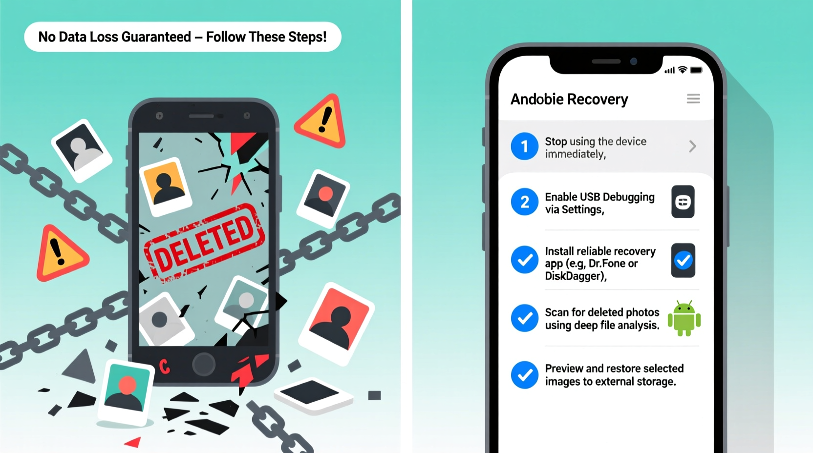 effective methods to retrieve deleted photos from any android phone without losing data