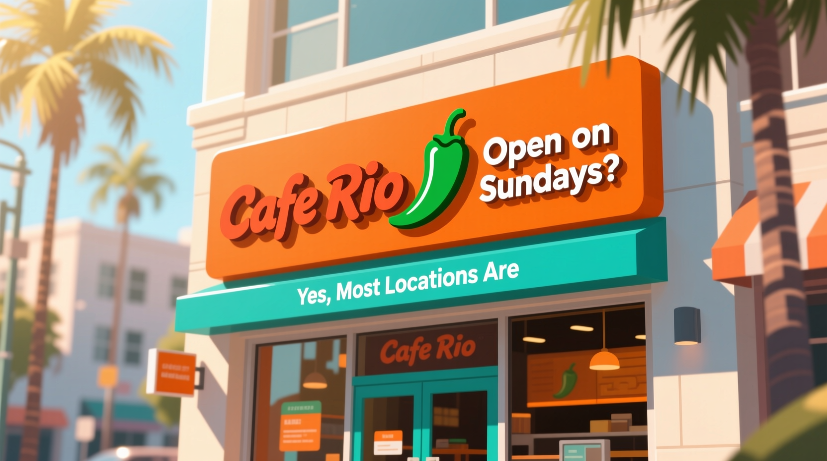 is cafe rio open on sundays