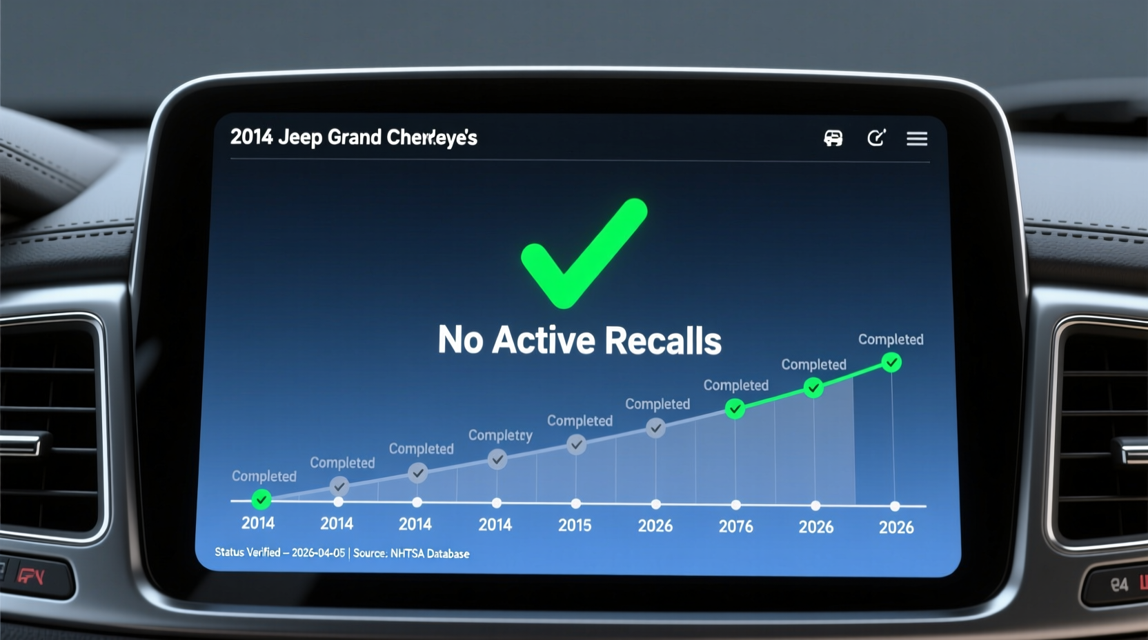 Recall Status 2014 Grand Cherokee Recall Safety Status in 2026: No Active Recalls