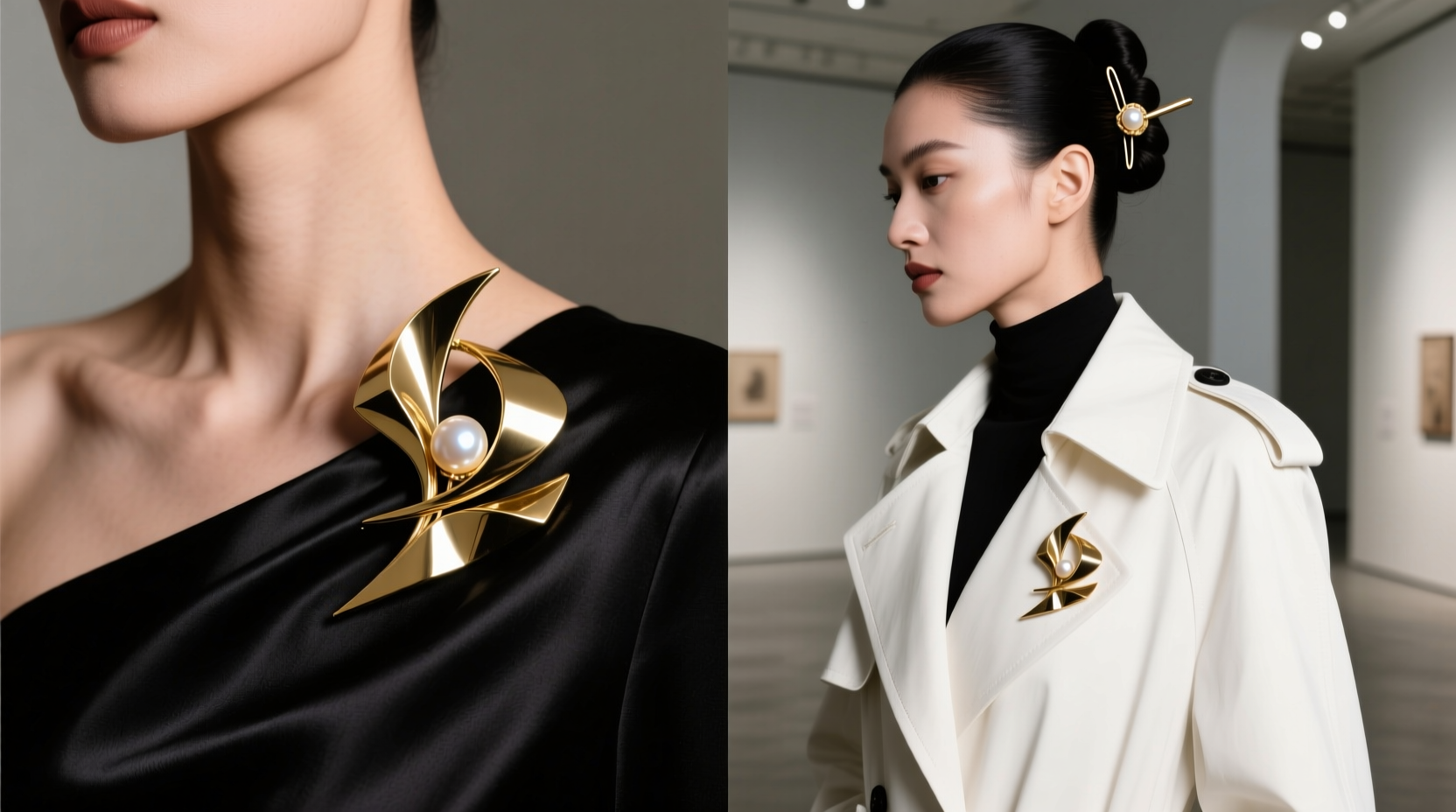 creative ways to use a brooch as a bold and elegant fashion statement