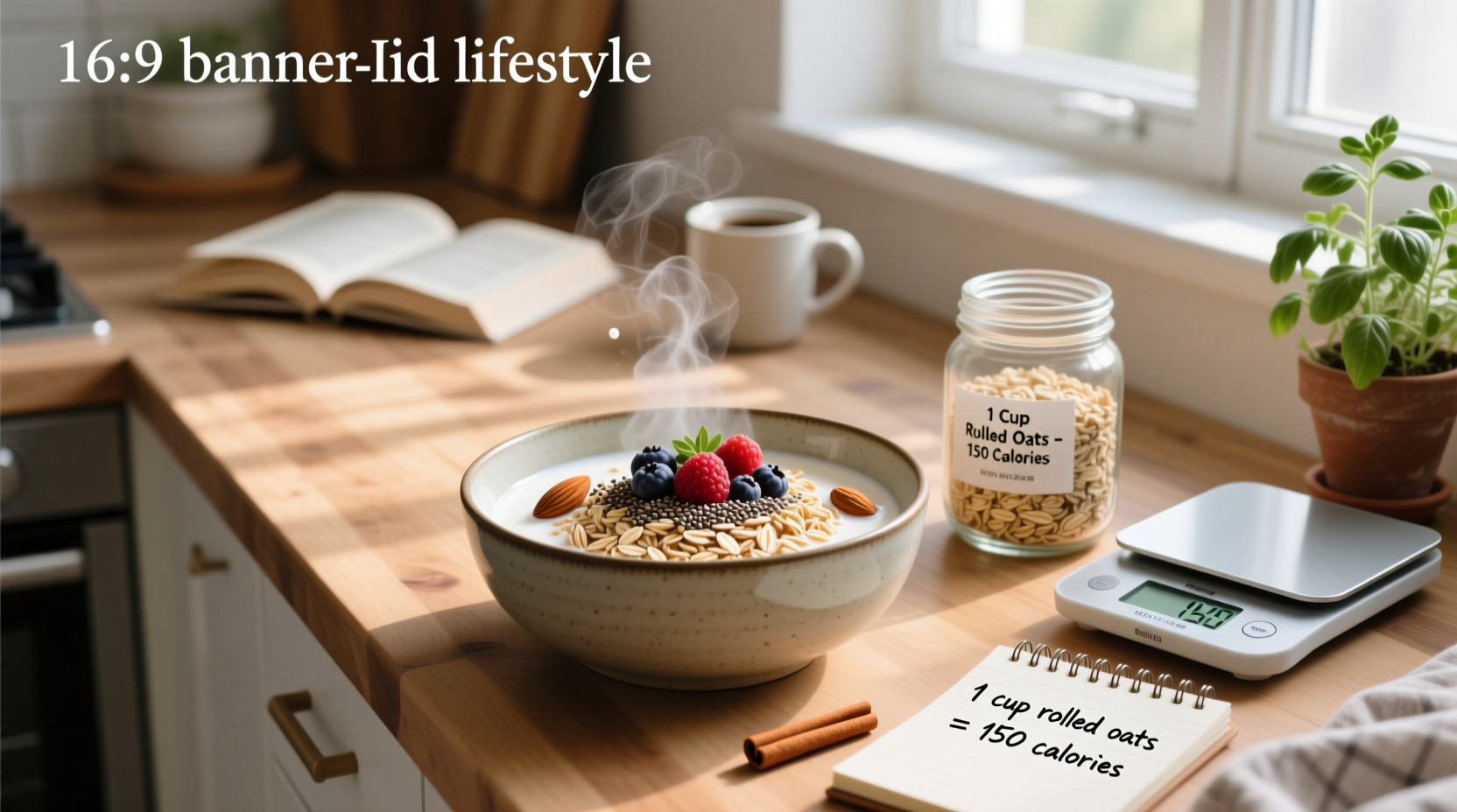 1 cup rolled oats calories dry vs cooked