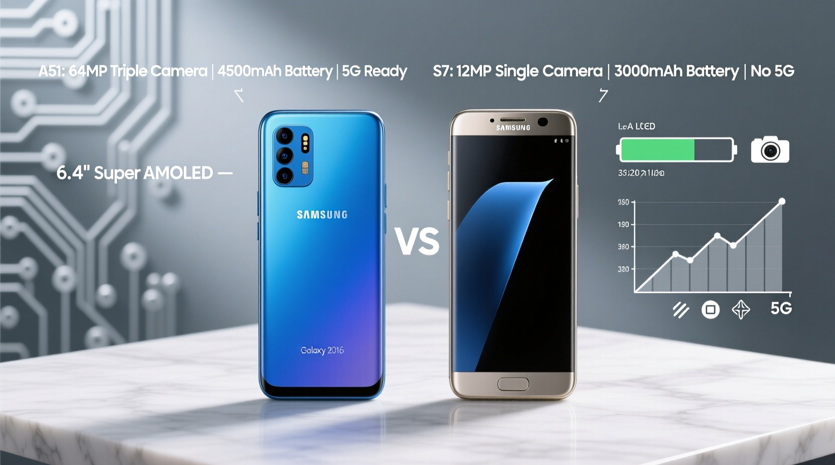 samsung galaxy a51 vs s7 is the newer model really worth the upgrade 2