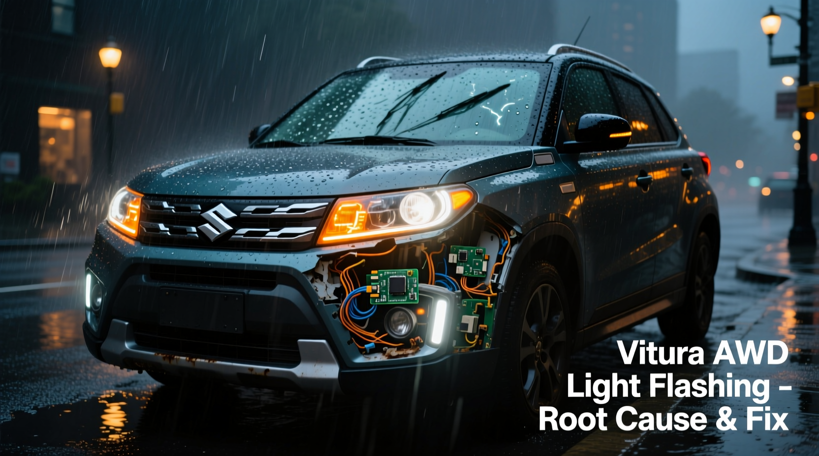vitara awd light flash rain