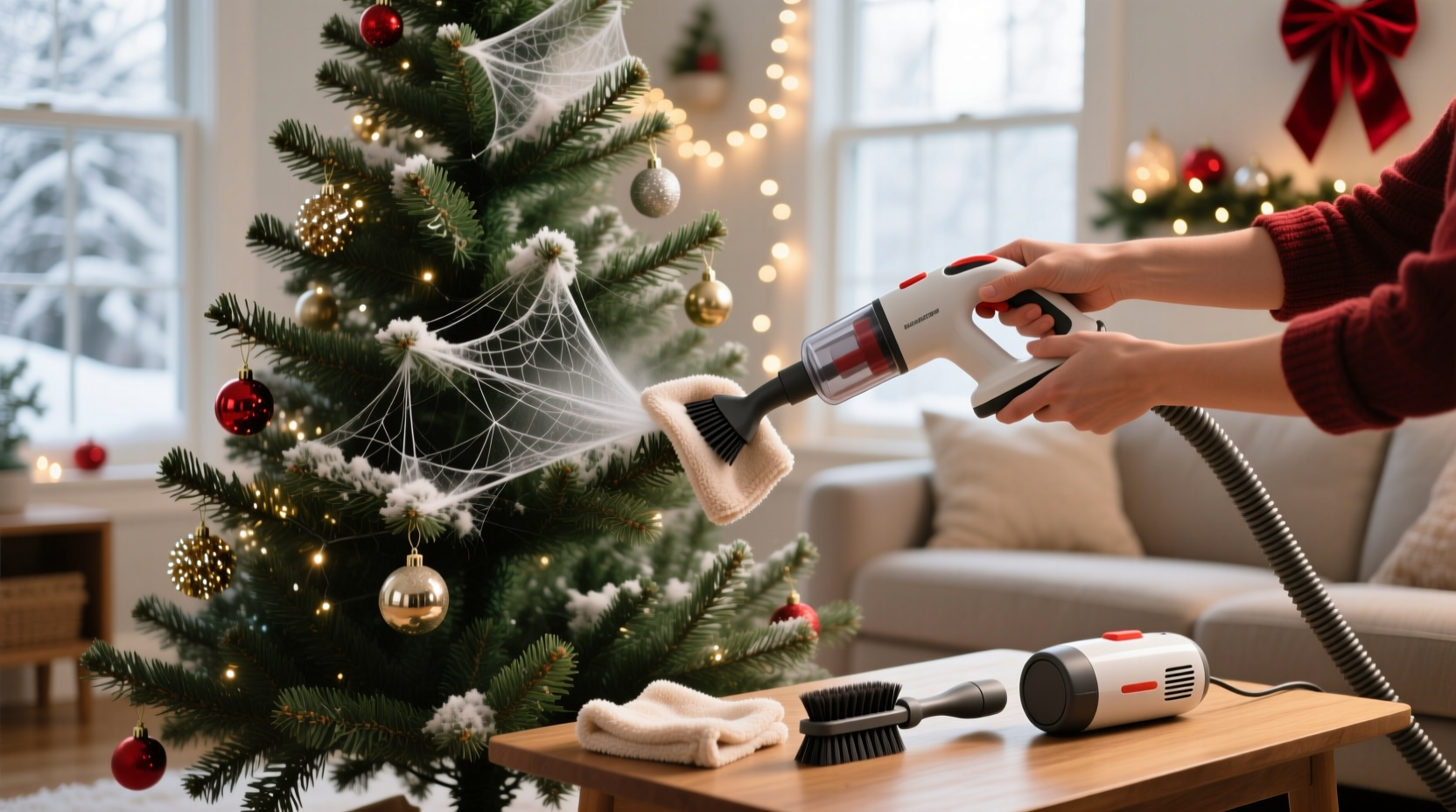 how to clean an artificial christmas tree
