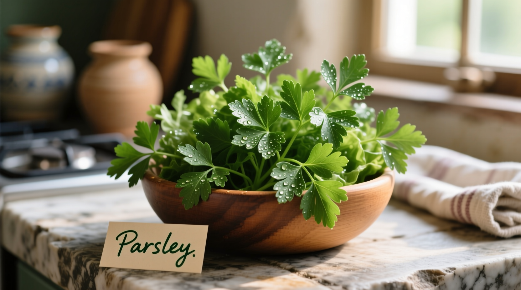 parsley for salad