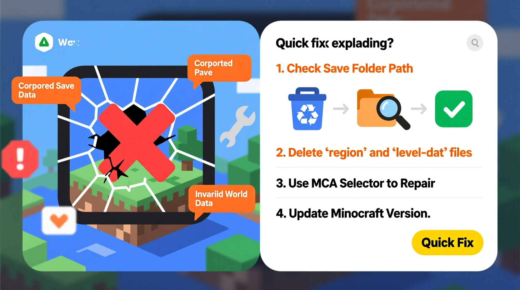 minecraft world not loading reasons quick fixes