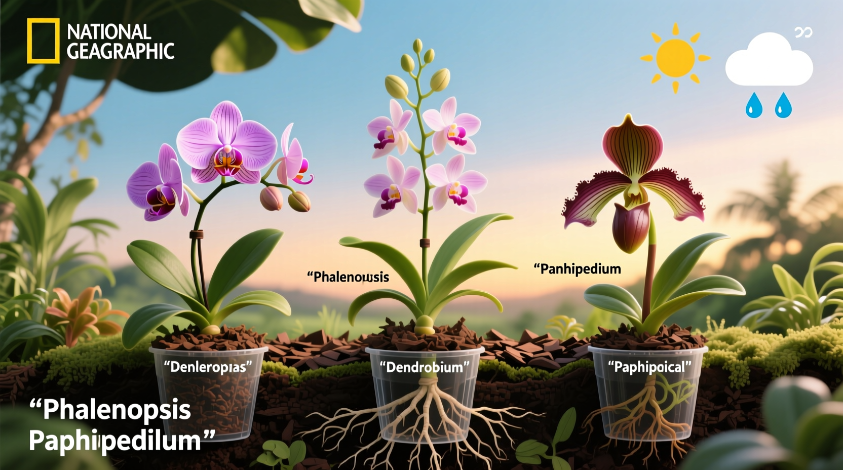 can orchids live outside