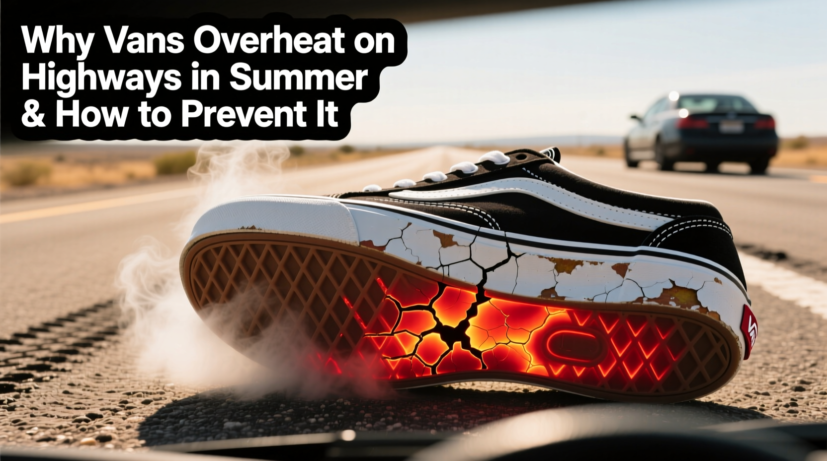 van overheating highway summer