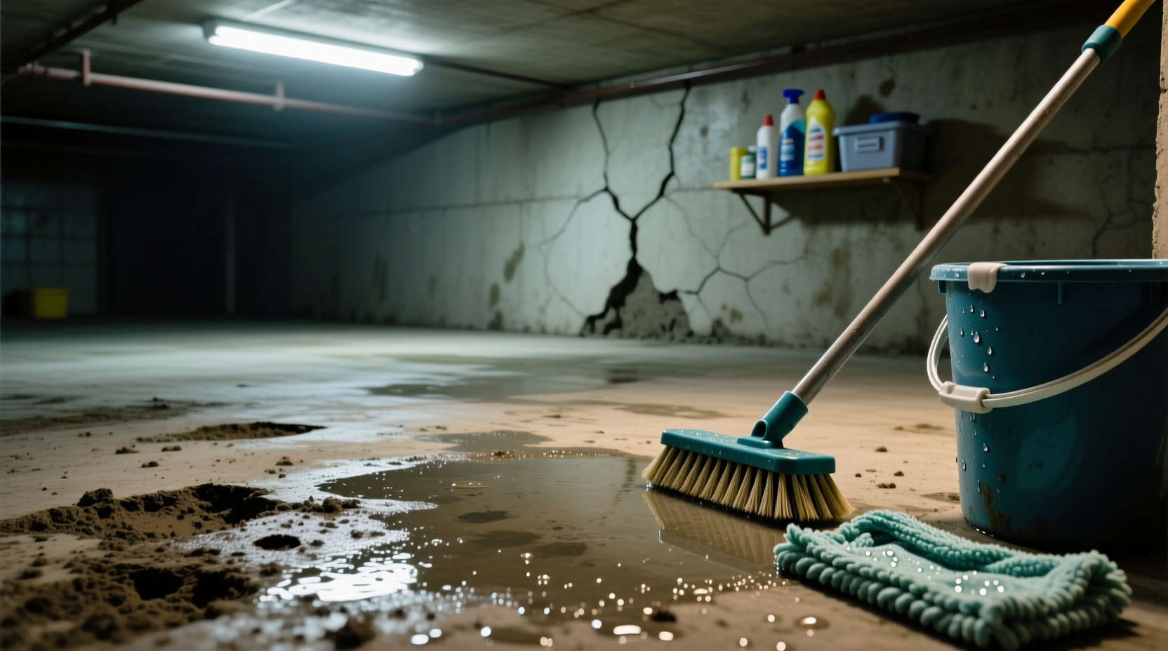 how to clean unsealed concrete floors in your basement