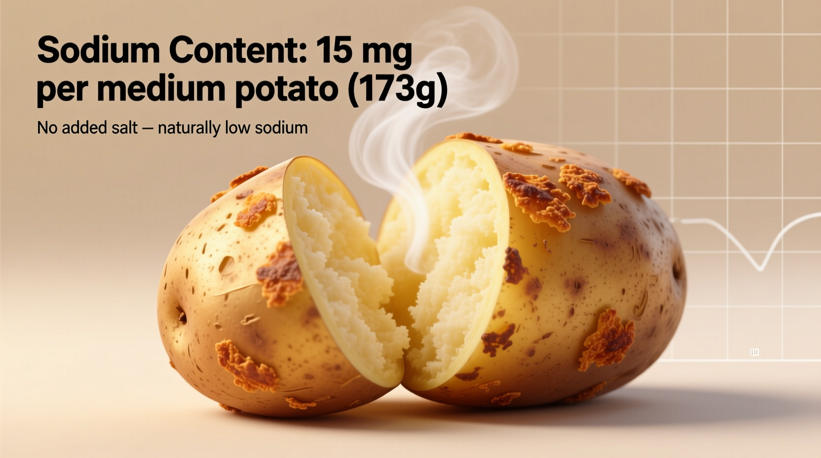 how much sodium in a baked potato