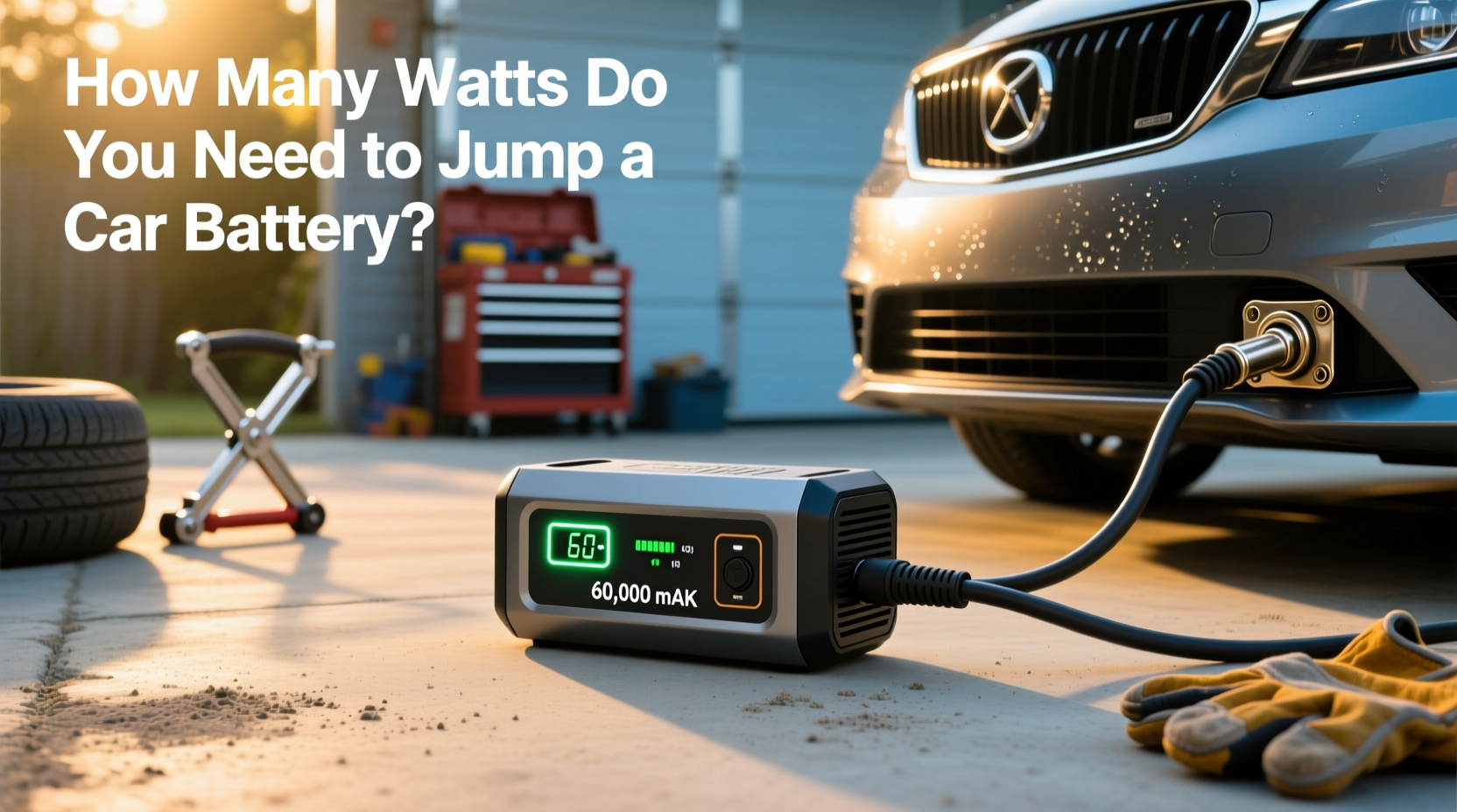 Car Jump Starter 60000 Mah, How Many Watts to Jump a Car Battery? Buying Guide