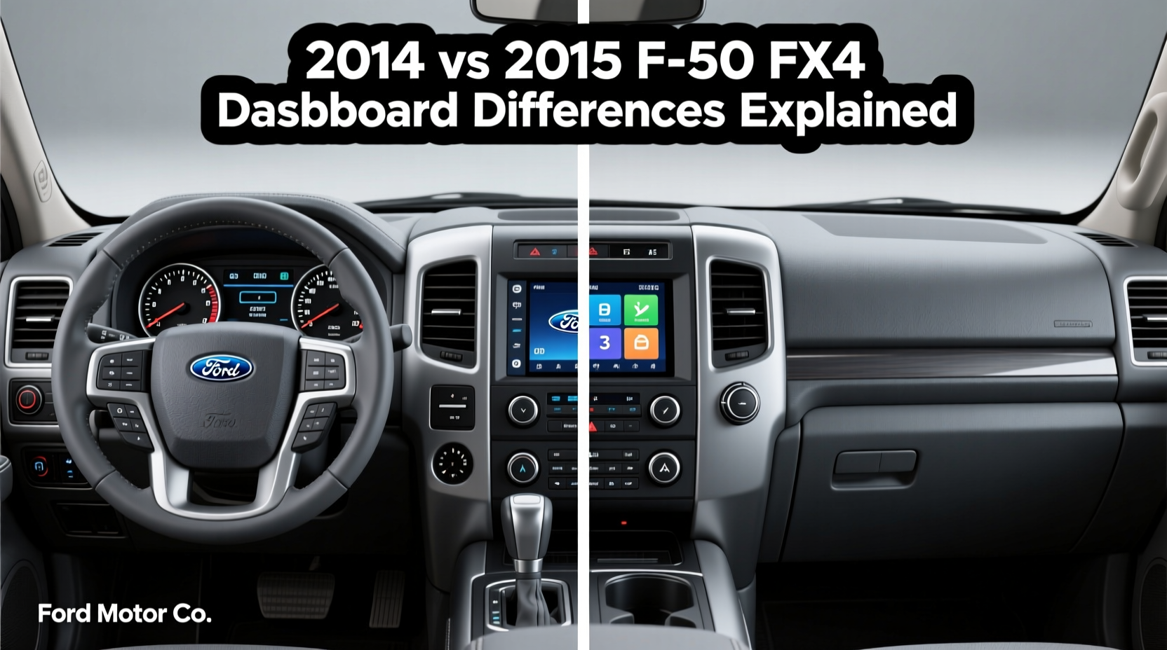 2014 vs 2015 f150 fx4 dashboard