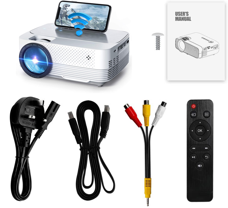 [Amazon Top Mini HD projector ] OEM ODM Factory Cheap Mini 720P Full HD LED LCD VIDEO Portable Home Theater Projector