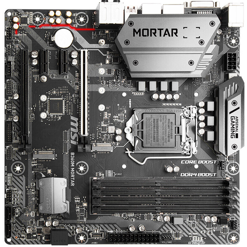 intel i5 9400F➕MSI B360M MORTARマザーボード動作品 B360M MORTAR TITANIUM | MSI マザーボード Intel B360チップセット