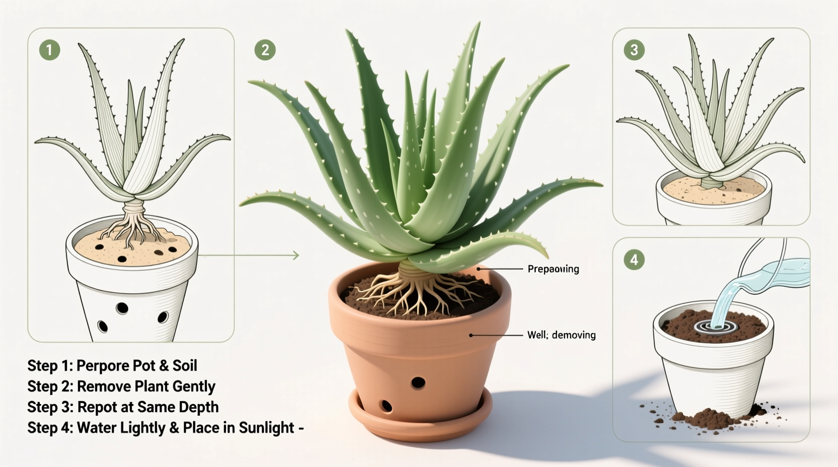 how do you transplant aloe vera