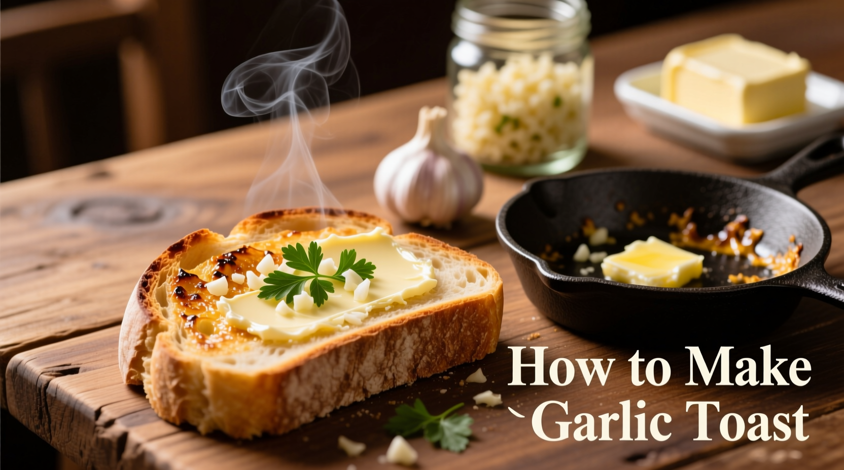how to make garlic toast with bread
