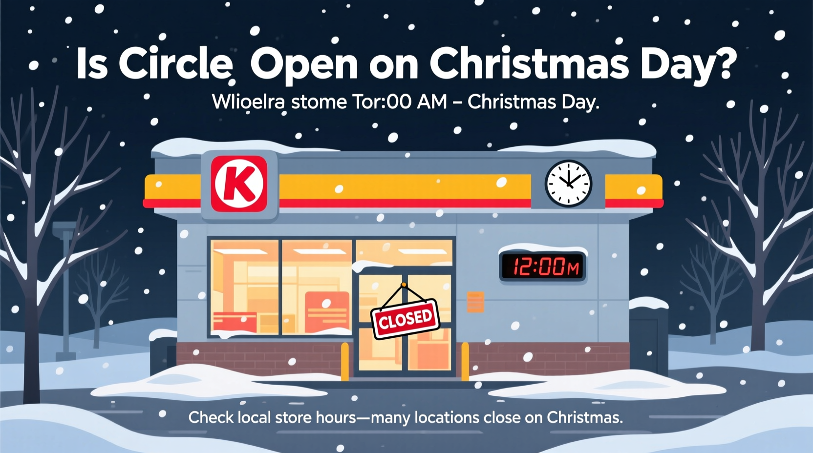 is circle k open on christmas day