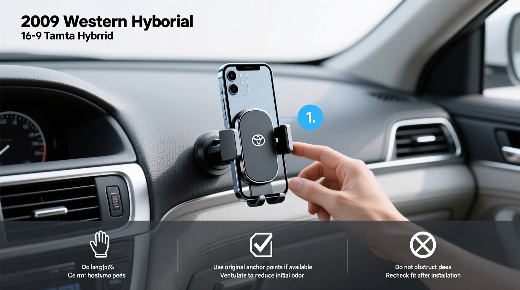 2009 camry hybrid phone mount