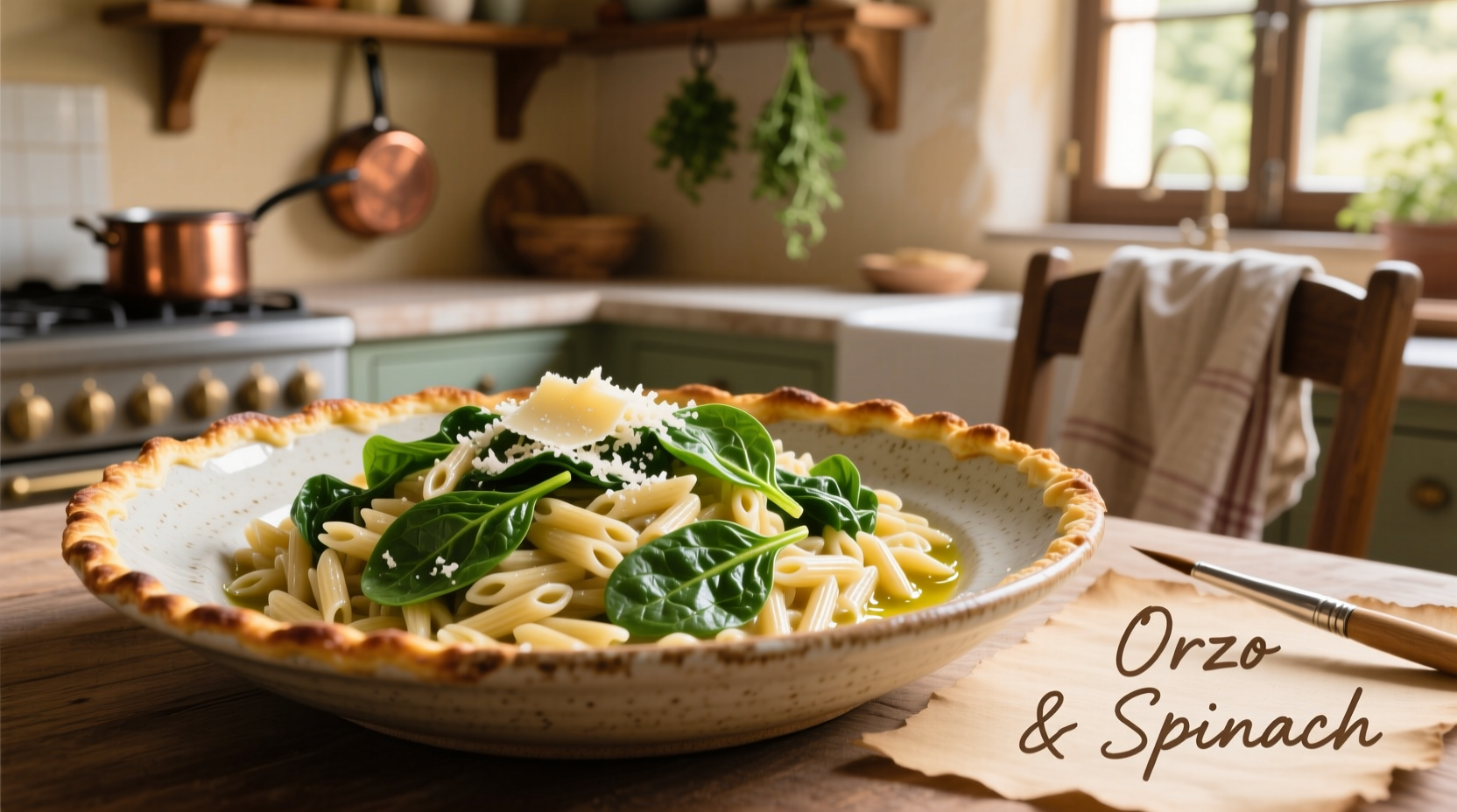 Perfect Orzo and Spinach Recipe in 20 Minutes