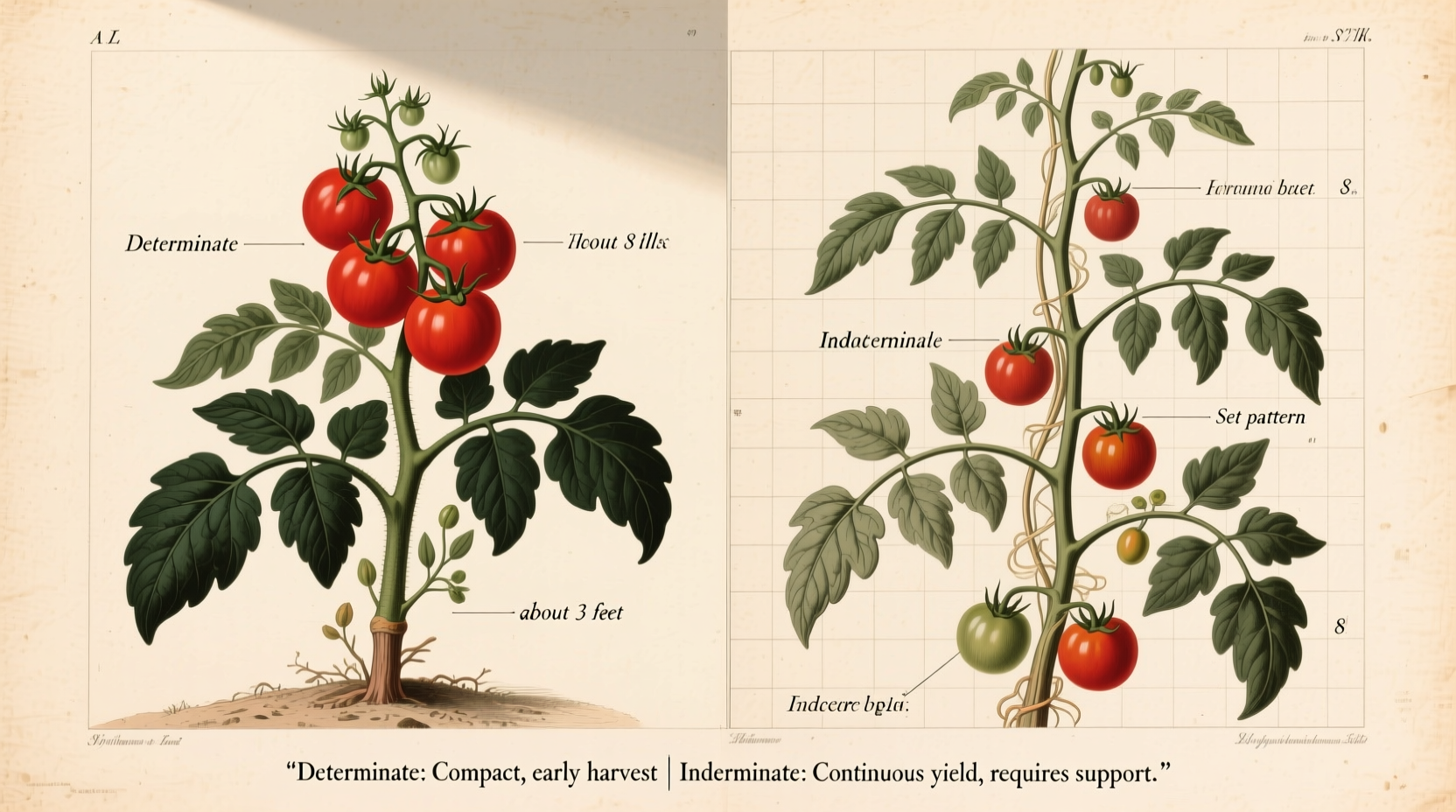 tomato determinate vs indeterminate