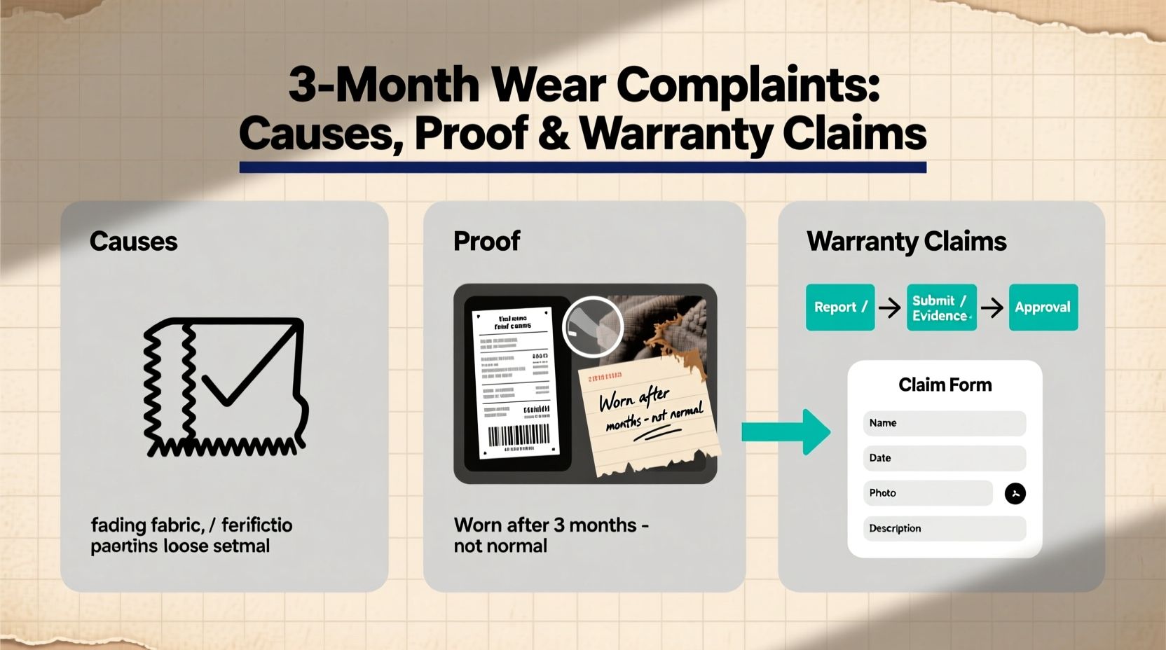 3 month wear complaints