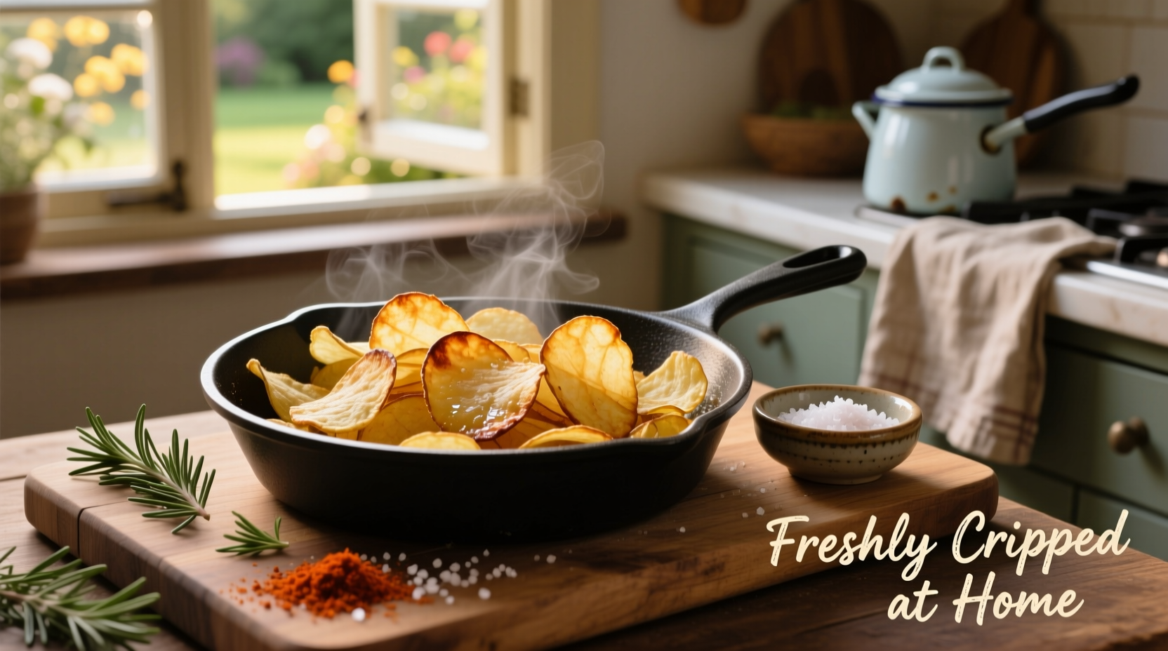 homemade potato chips