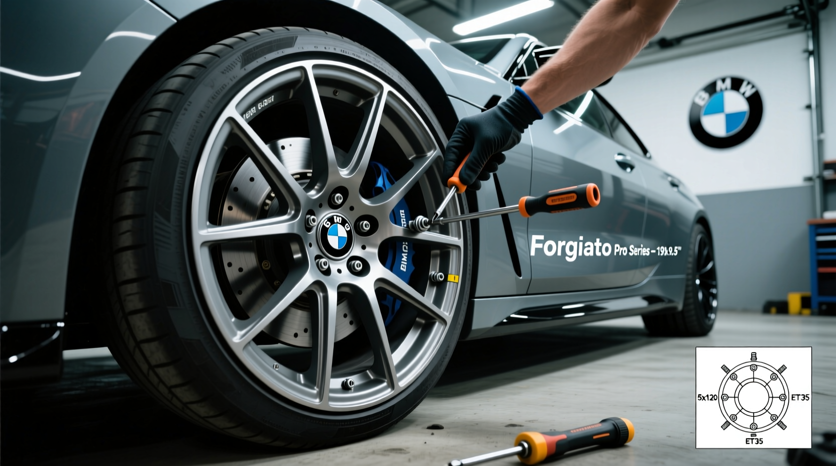 forgiato spoke install bmw g80