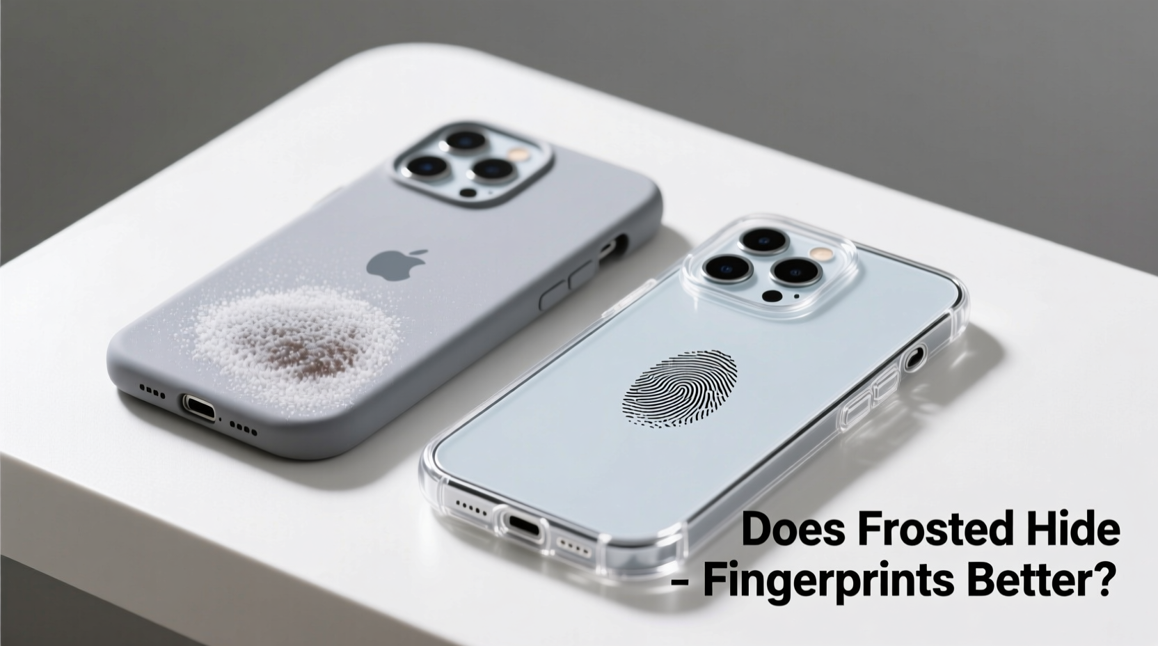 frosted vs clear phone case does it really hide fingerprints better