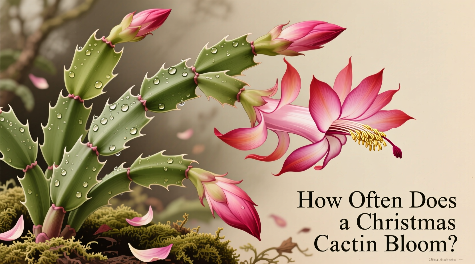 how often does a christmas cactus bloom
