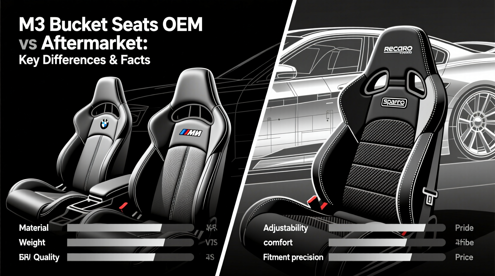 M3 Bucket Seats OEM vs Aftermarket: Key Differences & Facts