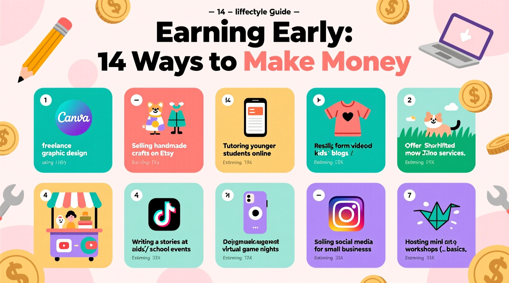 creative and practical ways to make money as a 14 year old a teens guide to earning early