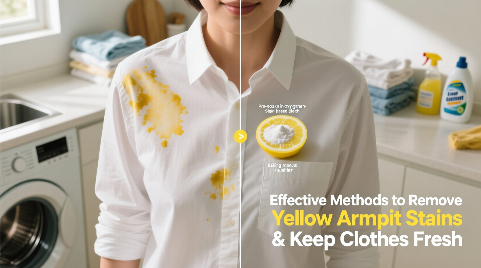 effective methods to remove yellow armpit stains from clothes and keep them looking fresh