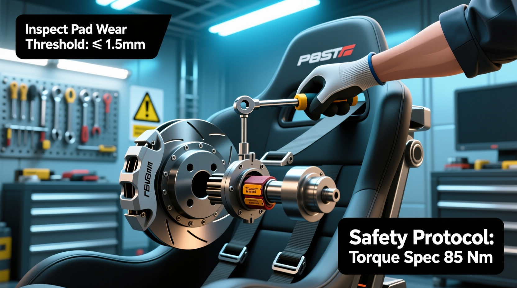 brake racing seat maintenance