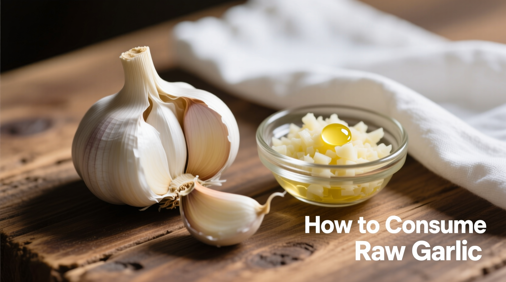 how to consume raw garlic