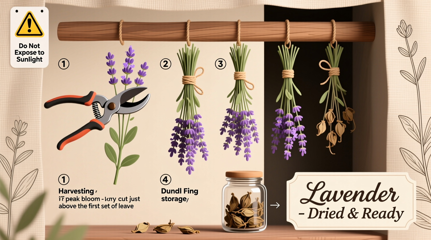 how to dry lavender plants