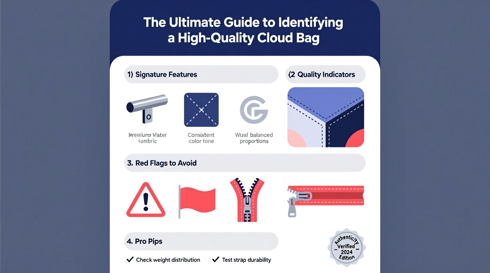 the ultimate guide to identifying a high quality cloud bag key features and tips