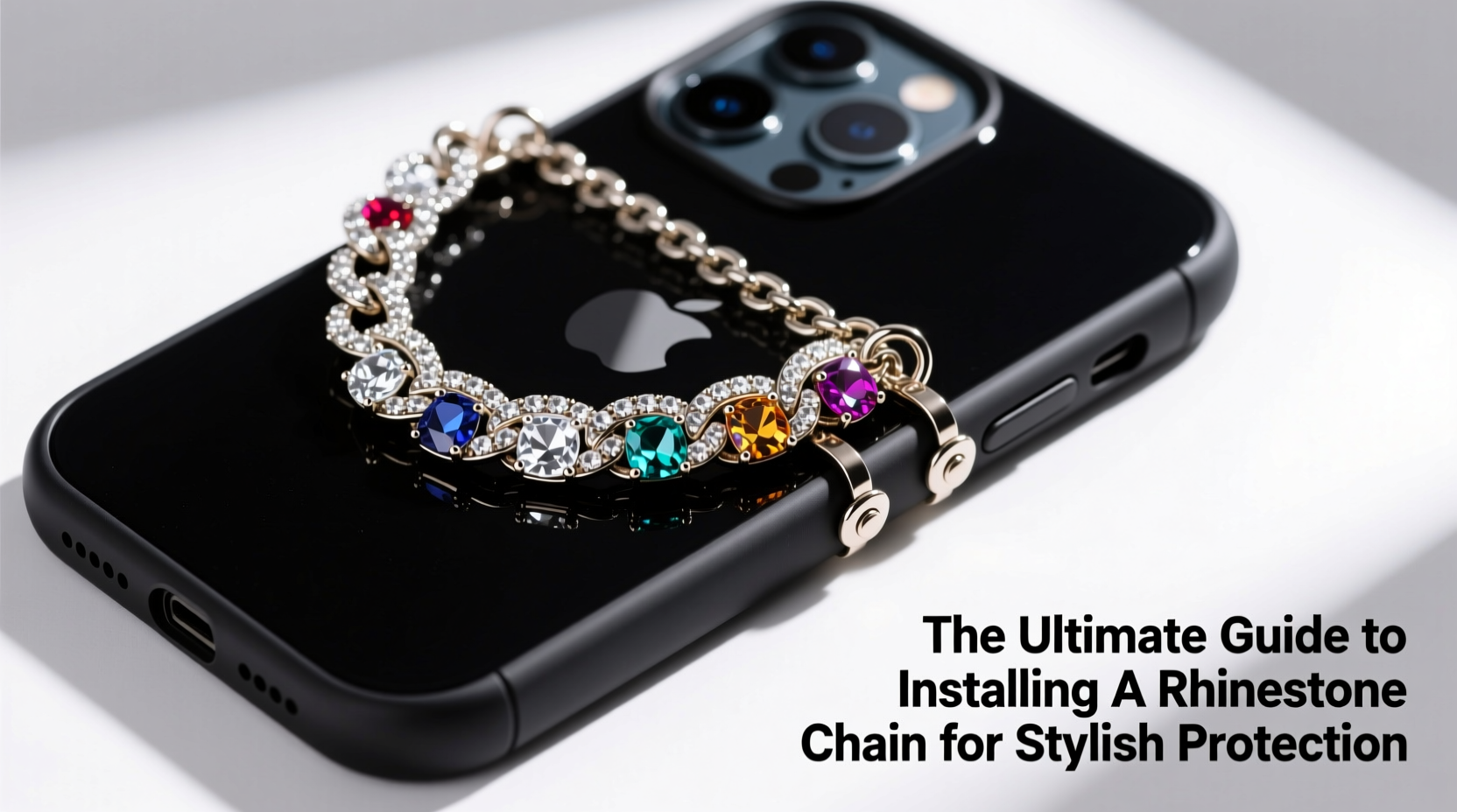 the ultimate guide to installing a rhinestone chain on your phone case for stylish protection