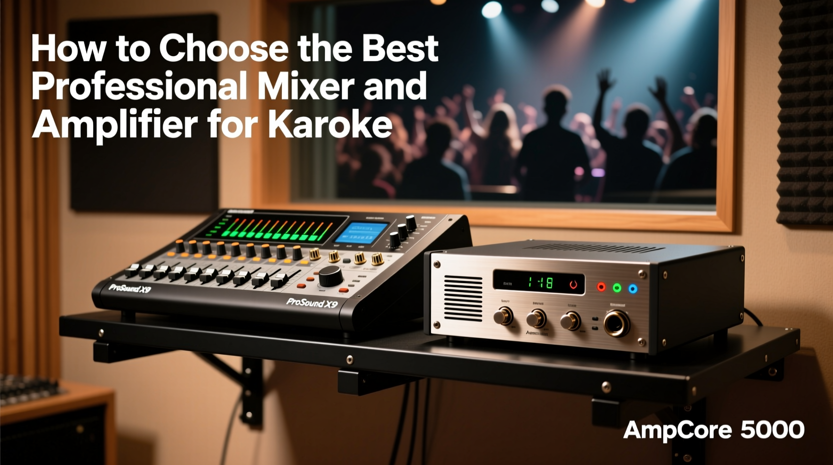 professional mixer and amplifier for karaoke