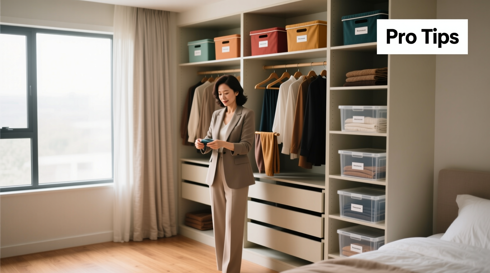 professional closet organizer tips