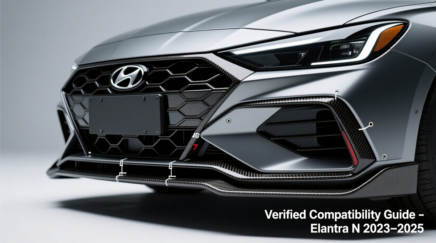 cf front lip fitment elantra n