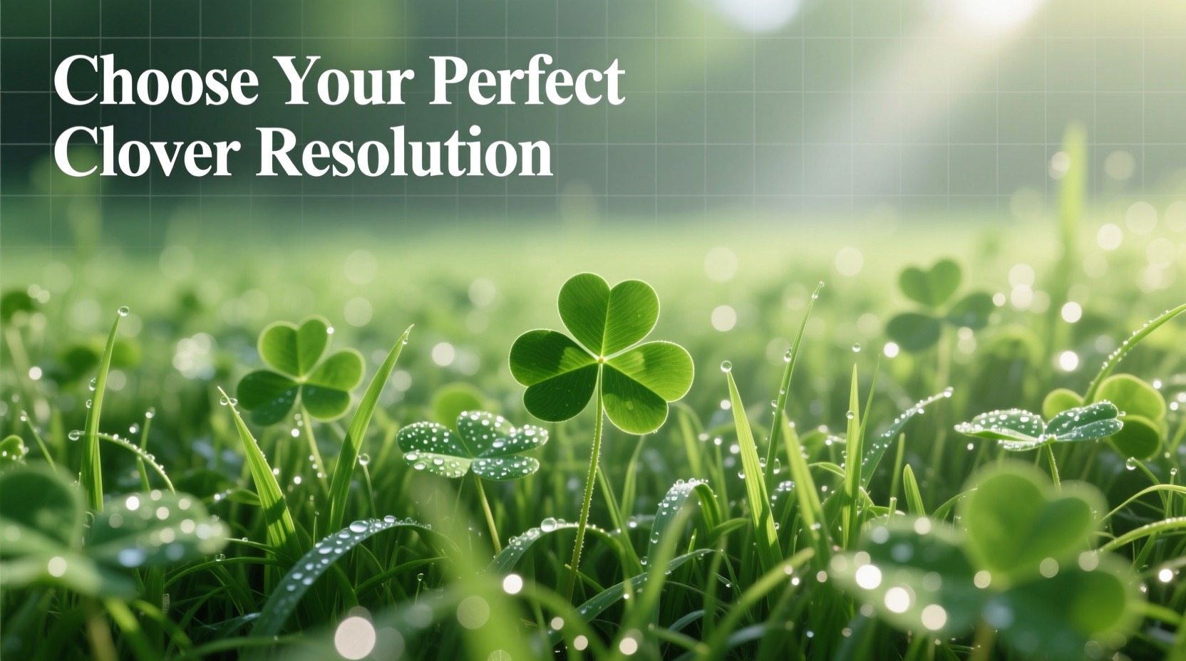 how to choose the perfect green clover wallpaper resolution for stunning display quality