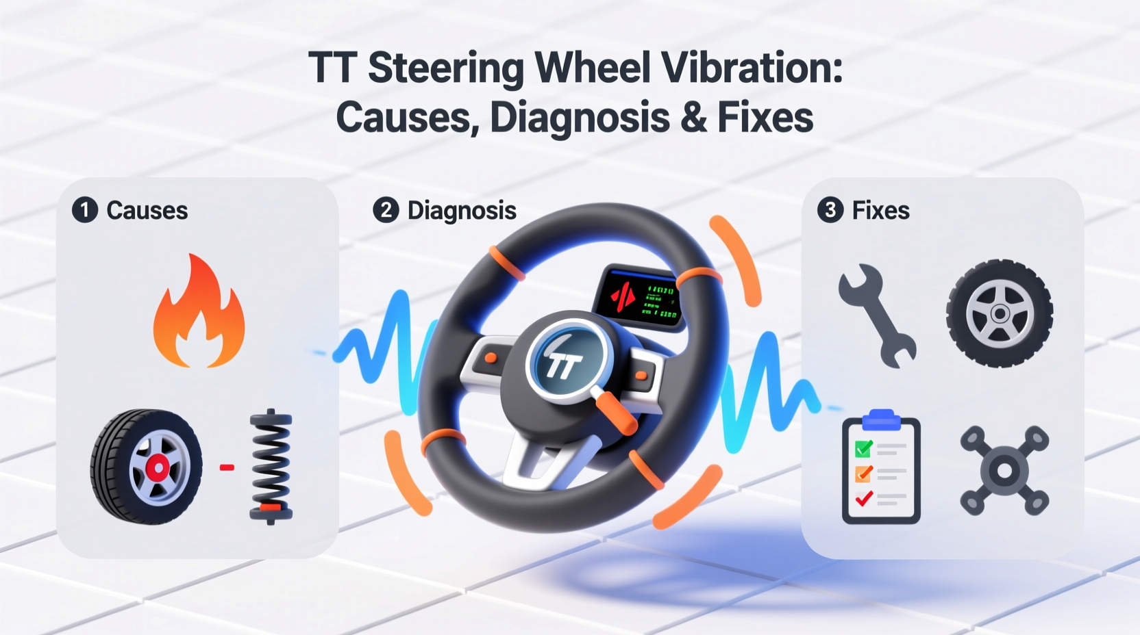 tt steering wheel vibration