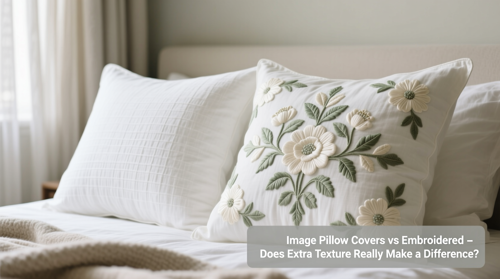 image pillow covers vs embroidered does the extra texture really make a difference