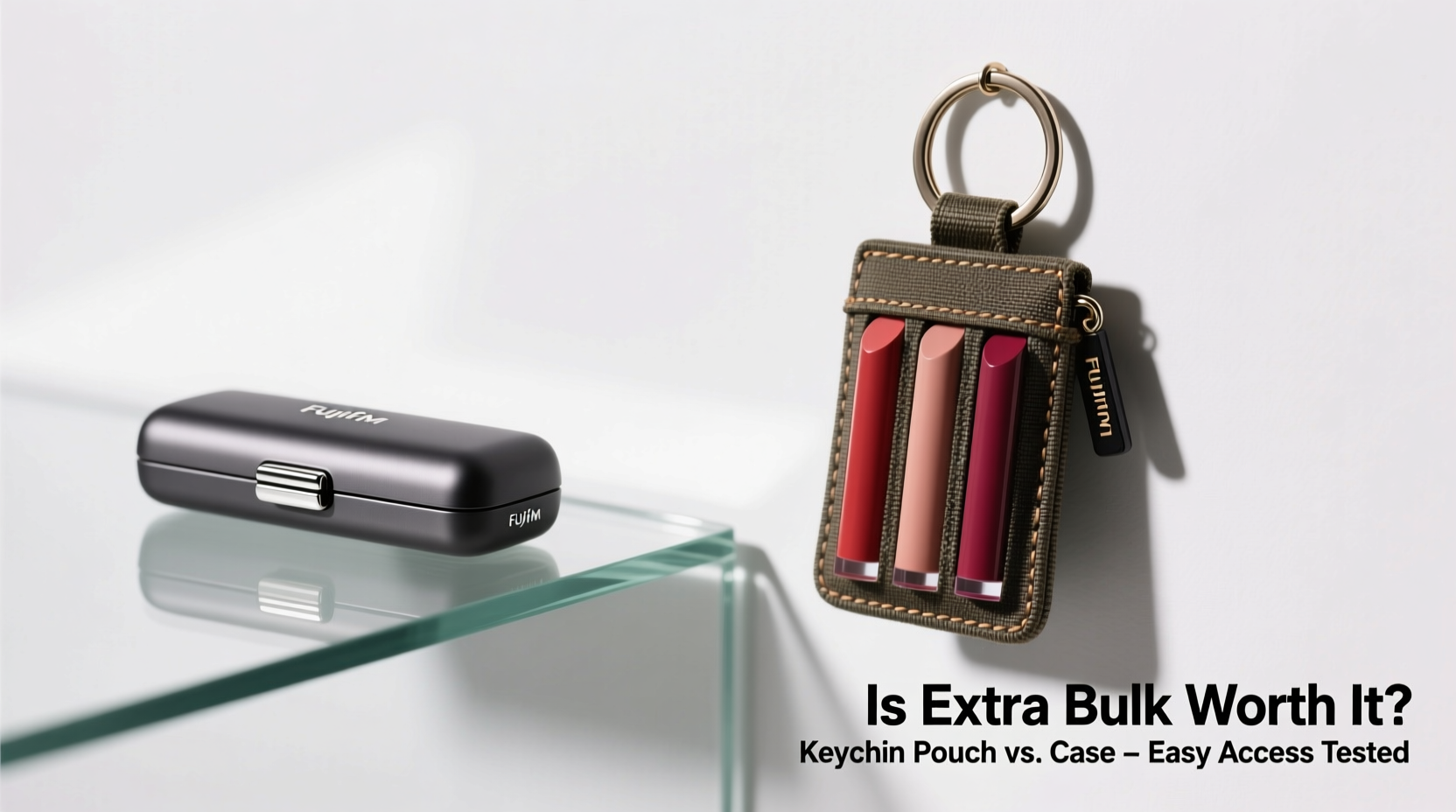 lipstick keychain pouch vs lipstick case is the extra bulk worth it for easy access