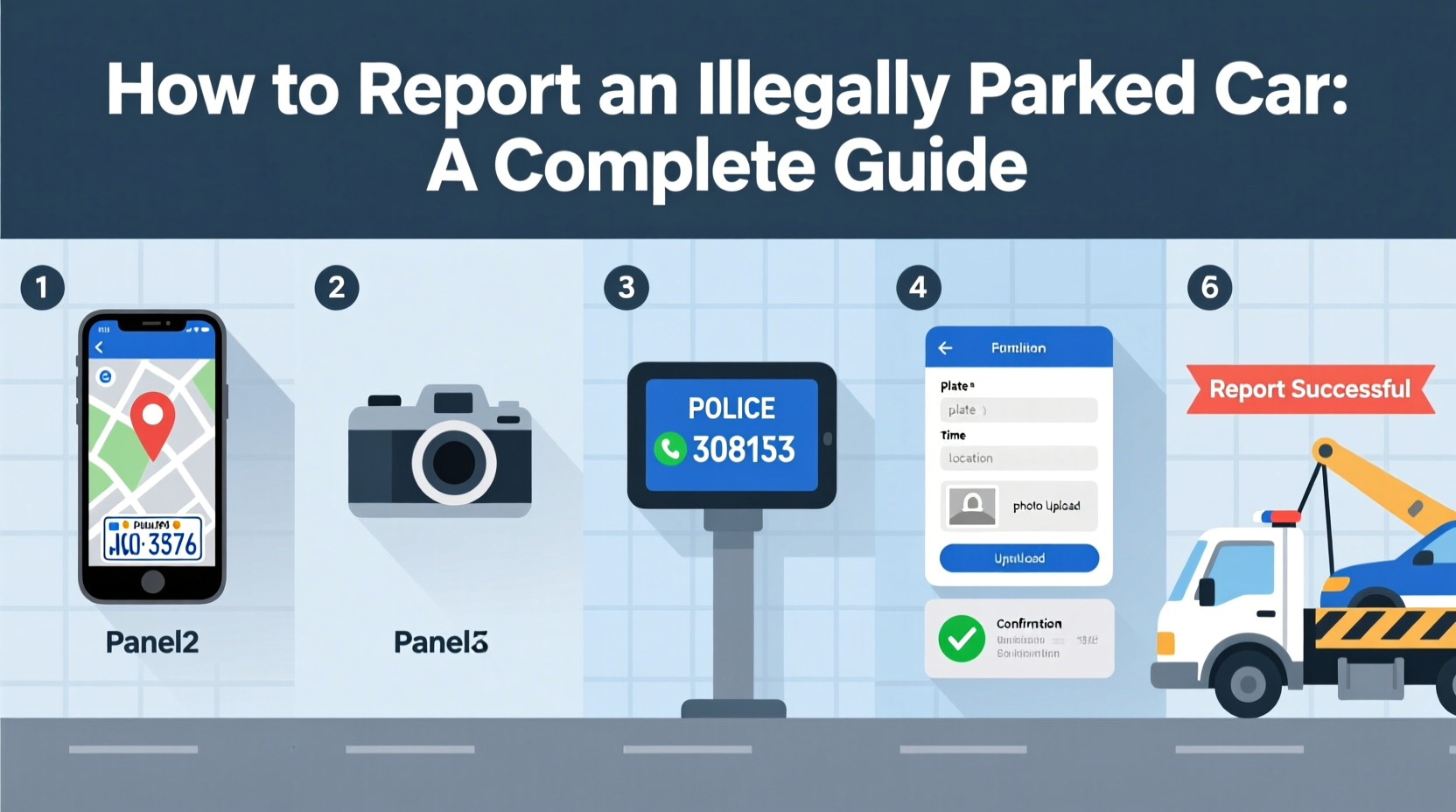 how do i report an illegally parked car