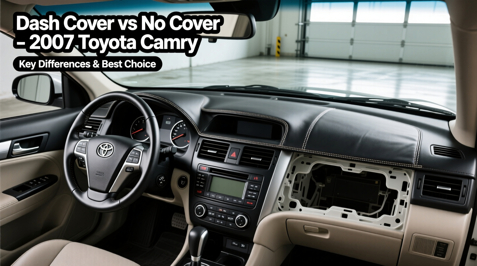 dash cover vs no cover camry 2007