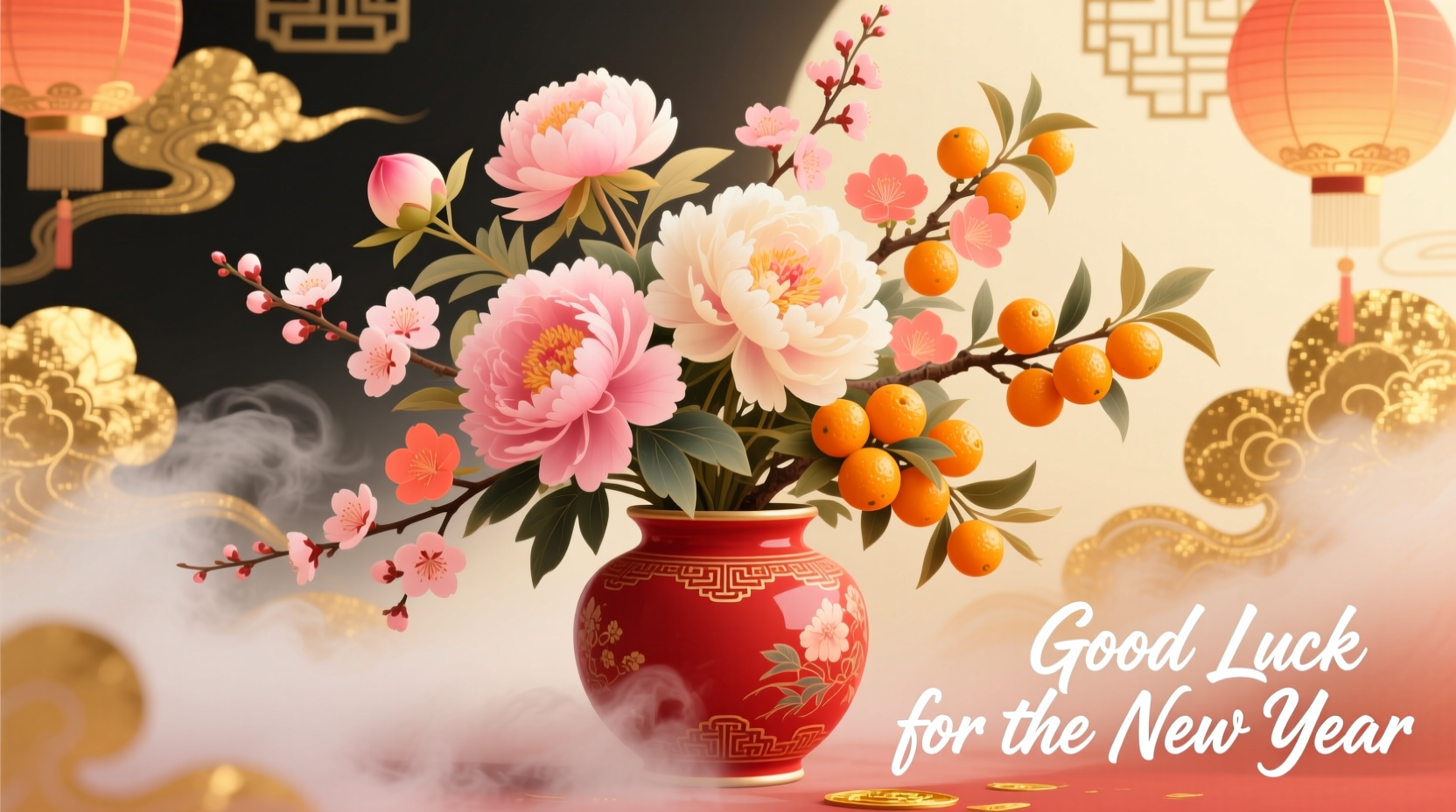 what flowers are good luck for the new year